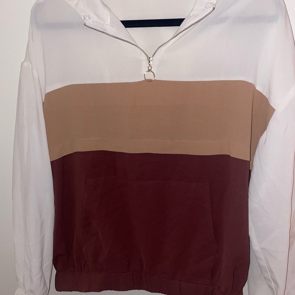 Women’s Colorblock Half-Zip Pullover with hood size small - Picture 1 of 10